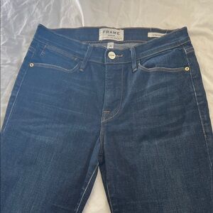 Frame Denim Women's High Rise Indigo Jeans